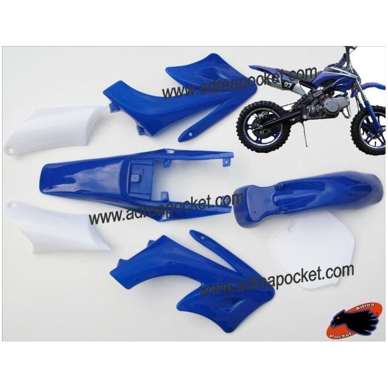 Kit Carénage Bleu Type 2 Pocket Bike Cross 49cc - AdreaPocket